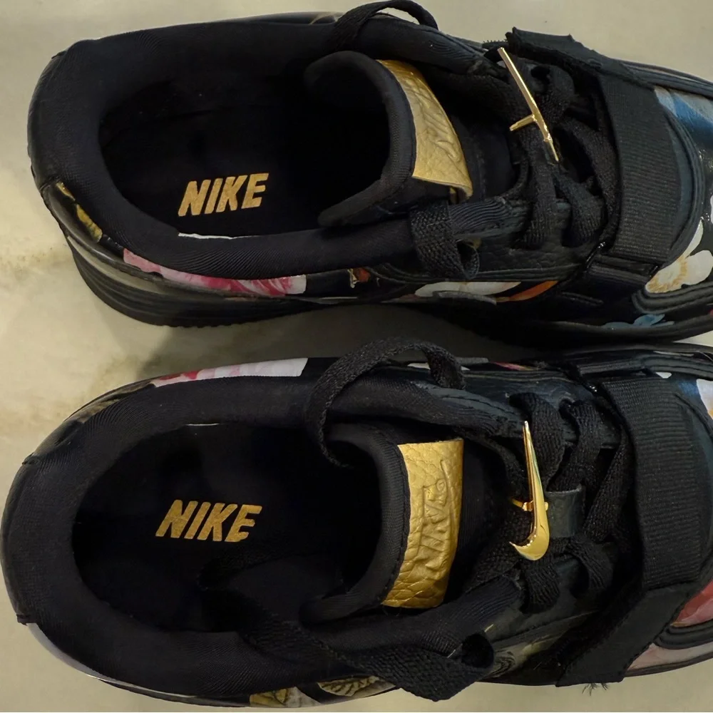 Nike Vandal 2K LX Sneakers Women’s Size 7.5 Black Dark Floral Platform - Picture 4 of 14